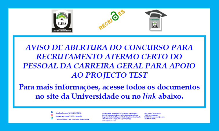 Abertura de Concurso - Projecto TEST